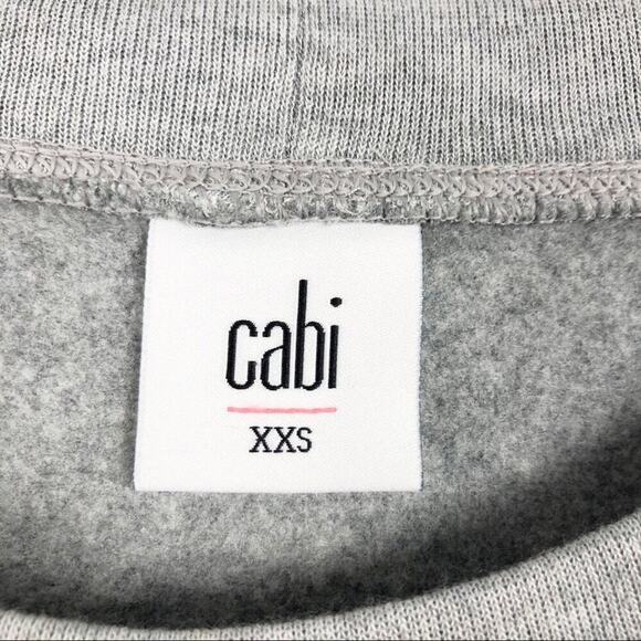 CAbi 3459 Gray Flashdance Sweater Mini Fleece Long Sleeve Shirt Dress XXS - Picture 11 of 16